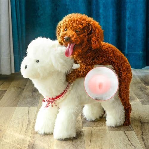 AMERIL Interaktives Schlafspielzeug für Hunde, Brunstspielzeug für Hunde, Kanalhöhe 18 cm, gefüllter Teddy-Chihuahua, Spielbrunstspielzeug, Partnerspielzeug für männliche Brunsthunde von AMERIL