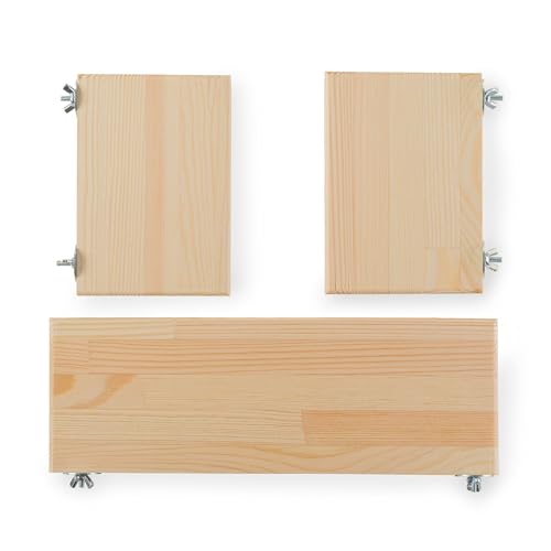 AMIDA Craft Chinchilla-Holzplattform, 3 Stück. Käfigzubehör aus Holz für kleine Haustiere, Regale und Plattformen für Chinchillas, Hamster, Degus, Ratten und Vögel von AMIDA Craft