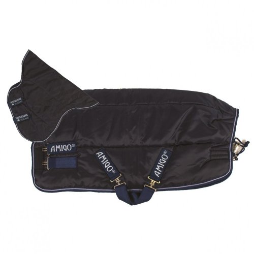 Horseware Stalldecke Amigo Insulator Heavy with Hood 350g- Navy/White von AMIGO