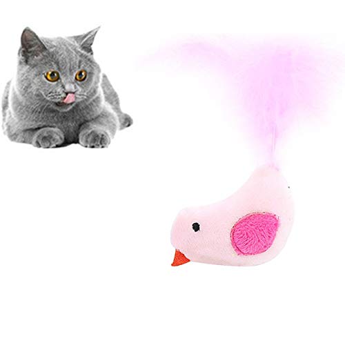 AMILKS Cat Toy Katzen Spielzeug Interaktives Katzenspielzeug für Indoor-Katzen Interaktives Katzenspielzeug Kätzchen-Spielwaren für Innenkatzen pink von AMILKS