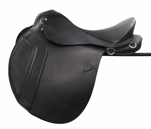 AMKA Wanderreitsattel Distanzsattel schwarz Kammer 32-17" von AMKA