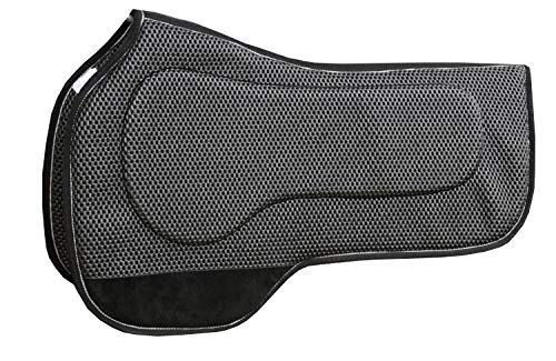 AMKA Western Pad Waffle Contoured mit Shockabsorber Sattelpolster Neopren schwarz von AMKA