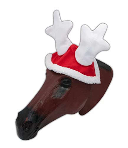 AMKA Winter Rentiermütze Weihnachten Pferde Rentiergeweih Weihnachts Ohrenschutz Geweih von AMKA
