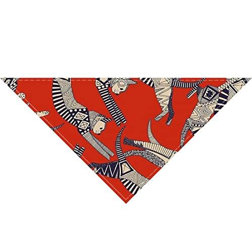 Bandanas für Hunde, niedliches bedrucktes Tier-Hundehalstuch, für kleine Hunde und Katzen, verstellbares Slobber Handtuch, weiches Halsband für Welpen und Katzen, 4 Stück, 05 m von AMOIZH