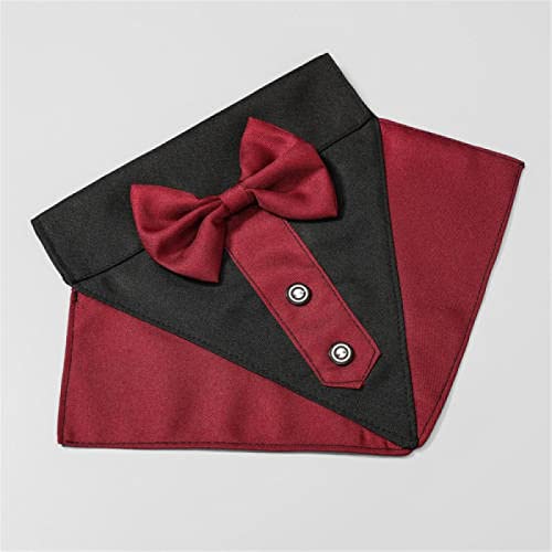 Bandanas für Hunde Haustier Hund Katze Bandanas Gentleman Schal Fliege Halsband Fliege Hochzeit Anzug Dekoration Haustier Fellpflege Zubehör 1 Stück 03 S von AMOIZH