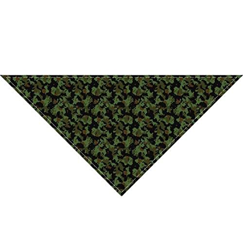 Bandanas für Hunde Haustier Speichel Handtuch Camouflage Dreiecke, Schal Verstellbares Halsband Halstuch Waschbar Katze Lätzchen Hund Bandana 4 Stück 01 S von AMOIZH