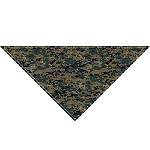 Bandanas für Hunde Haustier Speichel Handtuch Camouflage Dreiecke, Schal Verstellbares Halsband Halstuch Waschbar Katze Lätzchen Hund Bandana 4 Stück 03 S von AMOIZH