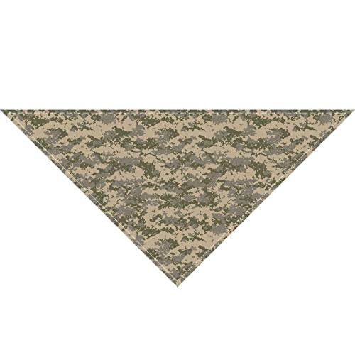 Bandanas für Hunde Haustier Speichel Handtuch Camouflage Dreiecke, Schal Verstellbares Halsband Halstuch Waschbar Katze Lätzchen Hund Bandana 4 Stück 04 M von AMOIZH