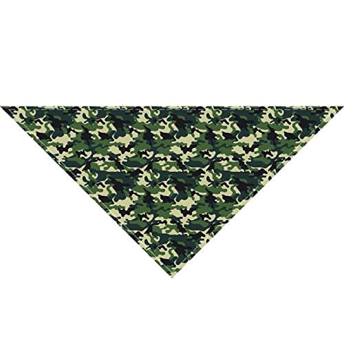 Bandanas für Hunde Haustier Speichel Handtuch Camouflage Dreiecke, Schal Verstellbares Halsband Halstuch Waschbar Katze Lätzchen Hund Bandana 4 Stück 08 M von AMOIZH