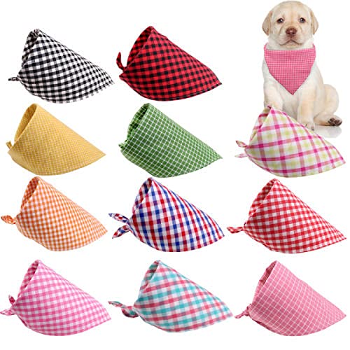 Bandanas für Hunde Hund Katze Bandanas Schal Verstellbar Baby Hunde Katzen Lätzchen Dreieckige Fliege Haustier Fellpflege Zubehör 50 Stück E M von AMOIZH