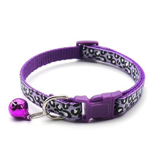 Hundehalsband Hundezubehör Haustier Welpe Katze Halsband Leopard Muster Haustiere Halsband Haustier Halsbänder Zubehör Kleiner Hund 5 Stück C1 von AMOIZH