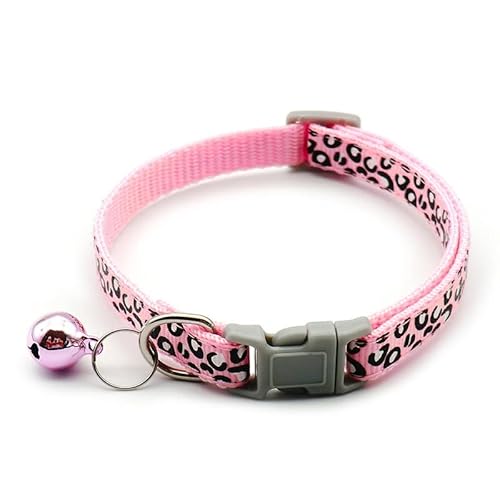 Hundehalsband Hundezubehör Haustier Welpe Katze Halsband Leopard Muster Haustiere Halsband Haustier Halsbänder Zubehör Kleiner Hund 5 Stück D2 von AMOIZH