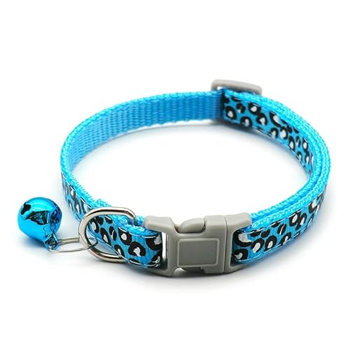 Hundehalsband Hundezubehör Haustier Welpe Katze Halsband Leopard Muster Haustiere Halsband Haustier Halsbänder Zubehör Kleiner Hund 5 Stück E2 von AMOIZH