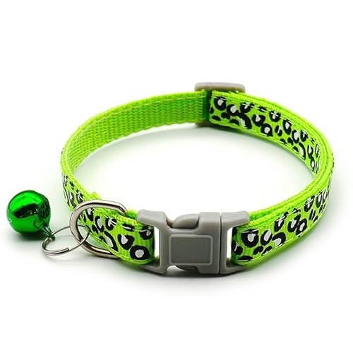 Hundehalsband Hundezubehör Haustier Welpe Katze Halsband Leopard Muster Haustiere Halsband Haustier Halsbänder Zubehör Kleiner Hund 5 Stück F2 von AMOIZH