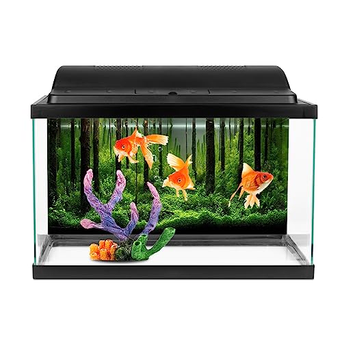 AMONIDA Aquarium-Deko-Poster, Wasserdichtes Hintergrund-Poster, Hintergrund-Deko-Papier, Buntes Aquarell-Deko-Papier, Aquarium-Poster, PVC für Heimaquarium (91 * 50cm) von AMONIDA