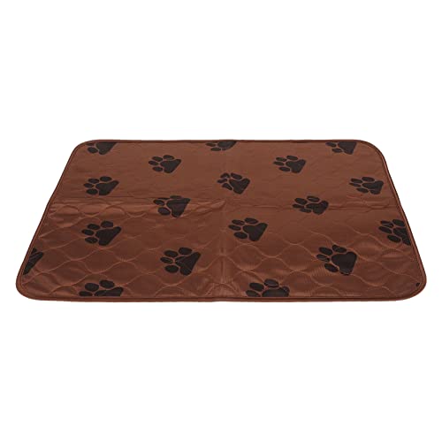 AMONIDA Puppy Dog Pee Pad, Pet Training Pads, Wasserdicht, Waschbar, Wiederverwendbar, Saugfähig für den Innenbereich für Katzen für Haustiere (Hellbraun) von AMONIDA