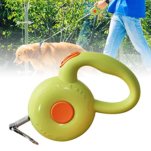 AMONIDA Teleskop-Hundeband, Automatischer U-förmiger Auslass, Donut-Form, 9,8 Fuß Lange Hundeleine für Haustiere (#1) von AMONIDA