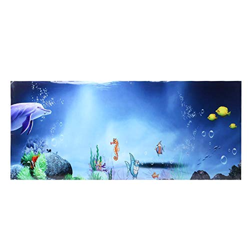 Aquarium Wandaufkleber, Bilddekoration Klare Muster Selbstklebender Hintergrund Wasserdichter Aquariumaufkleber, wasserdicht für Aquarium Aquarium(61 * 30cm) von Qinlorgo