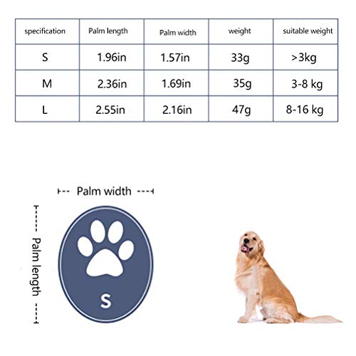 Haustiersocken, Schützende Hundestiefel aus Gummi, 4 Stück, Zum Spazierengehen (red_S) von AMONIDA