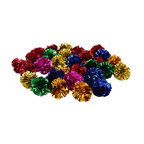 AMONIDA Pet Ball Toy, Raschelnder weicher Pet Crinkle Ball Mehrere Farben Licht für alte Katzen für Kätzchen von AMONIDA