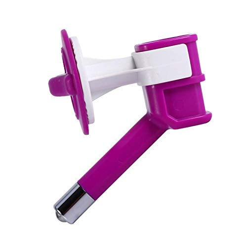 Pet Drink Feeder, sicherer Wasserspender für Haustiere, nicht leicht zu verformen Rostfrei Einfach zu installierende auslaufsichere Düse für Kleintiere Haustiergeflügel(purple) von AMONIDA