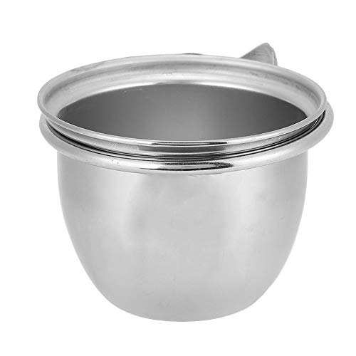 Qinlorgon Coop Cup Fütterungsbecher für Vögel, ungiftiger Futter- und Wasserbecher, Edelstahl Rostschutz für Papageien(8.5cm) von AMONIDA