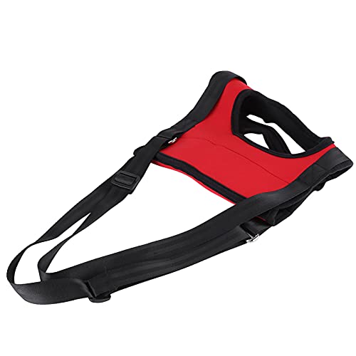 Strady Dog Support Harness, Neopren Dog Lift Harness, Robuste Laufhilfe für Verletzte Hunde für Haustiere (Rotes Hinterbein L) von AMONIDA