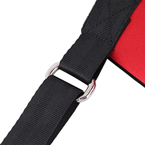 Strady Dog Support Harness, Neopren Dog Lift Harness, Robuste Laufhilfe für Verletzte Hunde für Haustiere (Rotes Hinterbein M) von AMONIDA