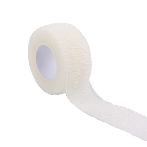 AMZLORD 1 Rollen Selbstklebenr Banda Selbsthaften Verband Kohäsive Banda Elastisch Fixierbin Pet Vet Wrap for r Handlenk Knie Knöcheetauchunn Schwellunn (Weiß) von AMZLORD