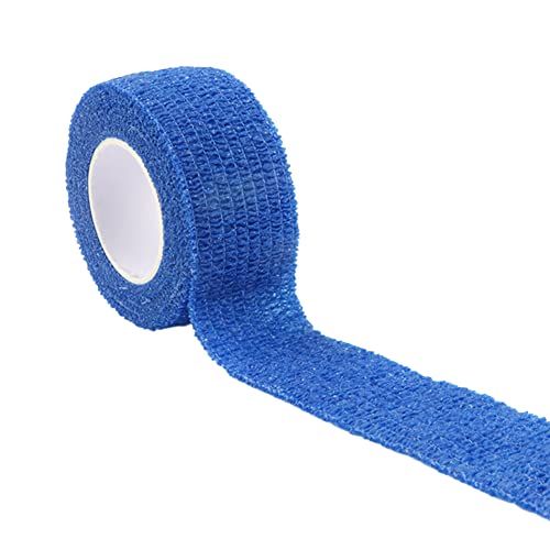 AMZLORD 1 Rollen Selbstklebenr Banda Selbsthaften Verband Kohäsive Banda Elastisch Fixierbin Pet Vet Wrap für r Handlenk Knie Knöcheetauchunn Schwellunn (Blau) von AMZLORD