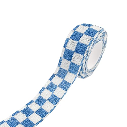 AMZLORD 1 Rollen Selbstklebenr Banda Selbsthaften Verband Kohäsive Banda Elastisch Fixierbin Pet Vet Wrap für r Handlenk Knie Knöcheetauchunn und Schwellunn (Blau) von AMZLORD