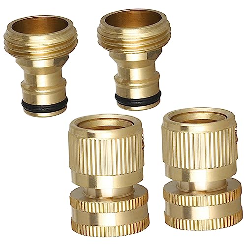 ANDRESLAD 2 Sets Gartenschlauch Adapter Schnellverbinder Wasser Schlauchanschlüsse Garten Schlauch Zubehör Für Einfache Und Schnelle Verbindung Von Wasserleitungen von ANDRESLAD