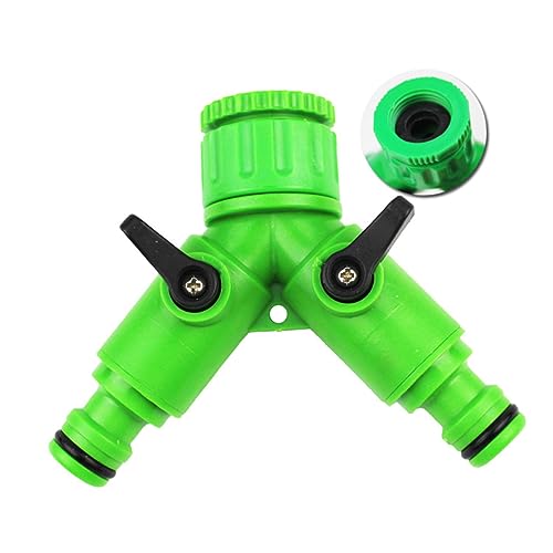 ANDRESLAD Wasserhahn Adapter Mit Absperrventil Für Waschmaschinen Schlauchanschluss Für Gartenschlauch Und Wasserhahn Für Einfache Wasserverteilung Und Regulierung von ANDRESLAD