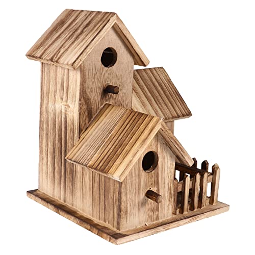 ANDRESLAD Vogelhäuschen aus Holz Bausatz Rustikales Vogelnest für Garten Vogel Kunst Handwerk von ANDRESLAD