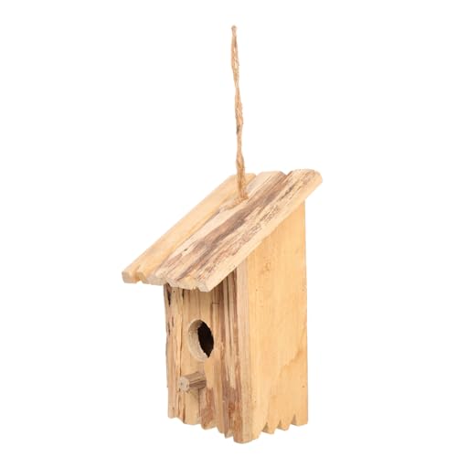 ANDRESLAD Handgefertigtes Vogelhaus Aus Holz | Dekoratives Schlafnest Für Vögel | Vogelhaus Zum Aufhängen Im Garten | Ideal Futterhaus Für Wildvögel | Wetterfest Und Langlebig von ANDRESLAD