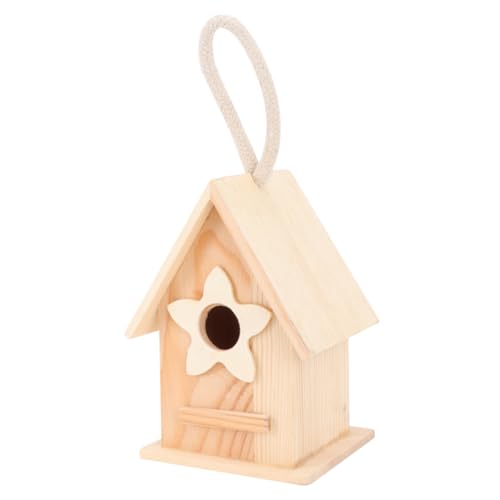 ANDRESLAD Vogelnest aus Holz Vogelhaus-Bausätze für Kinder zum Bauen hängendes Vogelhaus Papageienkäfig Tischdekoration holzdeko gartendekoration Vogelnest Dekoration vogelhaus selber Machen von ANDRESLAD