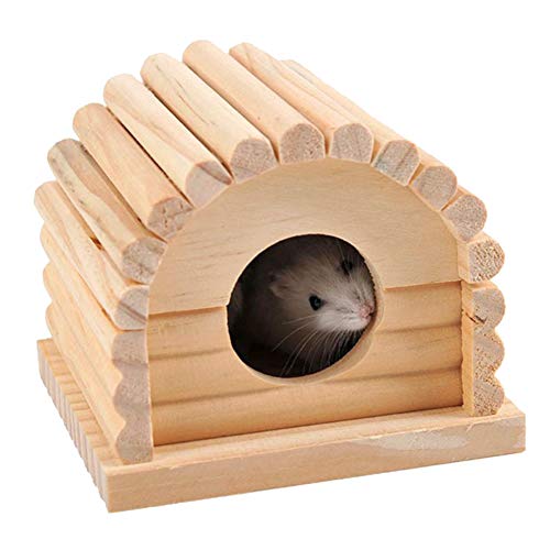 ANGGREK Hamsterhaus, mit Unterhaltung, Hamsterhaus aus Holz, für Hamster Sugar Gliders von ANGGREK