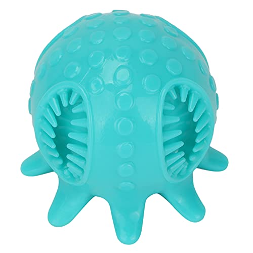 ANGGREK Hundezahnreinigungs-Kauball, Bissfester Kauspielzeugball in Oktopusform für die Hundeunterhaltung (BLUE) von ANGGREK