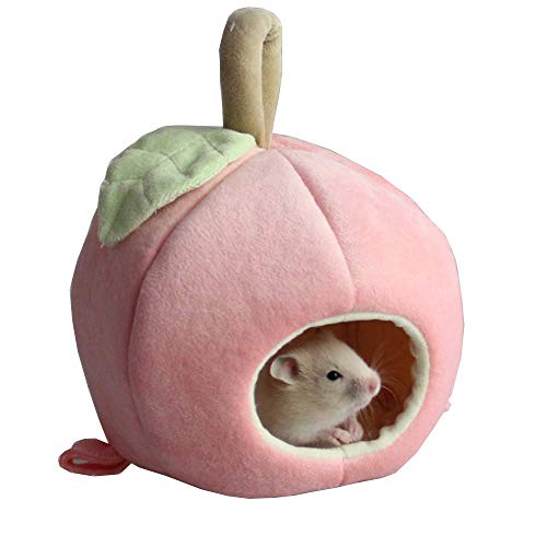 ANIAC Haustier-Hängematte, für den Winter, warmes Bett, Nest, Zubehör für Hamster, Meerschweinchen, Igel, Chinchilla, Hamster und kleine Tiere (Pink) von ANIAC