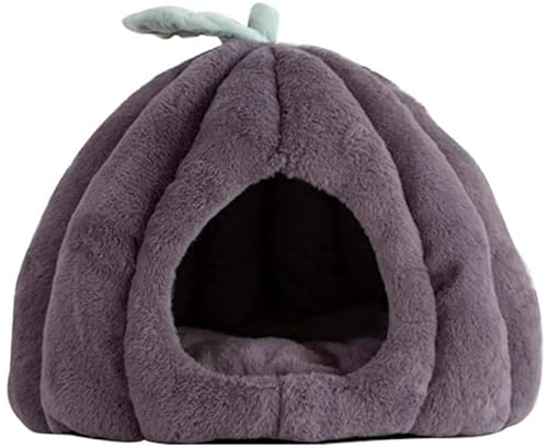 ANIIC Hundebett Katzenbett Winter Pet Nest Warmer Schlafsack Puppy Pet Bed Cat Dog House Cave Faltbares Warmes Welpen-Kätzchen-Schlafbett HundeköRbchen Hundekissen (Color : Grey, Size : 45cm) von ANIIC