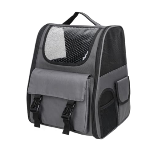 ANIIC Transportbox Katze Katzenrucksäcke Träger, Haustierrucksack, Träger Für Kleine Hunde, Welpen, Belüfteter Netz-Hunderucksack, Faltbar Transportbox Hund (Color : B, Size : 32 * 37 * 26cm) von ANIIC