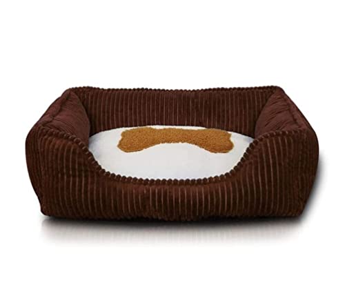 Hundebett Katzenbett Bone Pet Bed Warm Pet Products For Small Medium Large Dog Soft Pet Bed For Dogs Washable House For Cat Puppy Zwinger Mat HundeköRbchen Hundekissen ( Color : Coffee Color , Size : von ANIIC