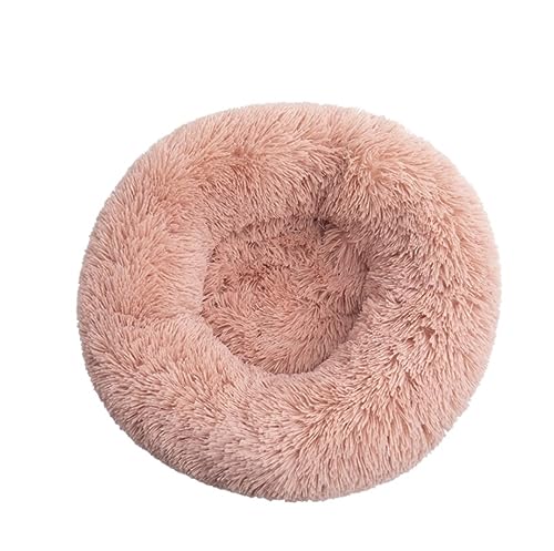 Hundebett Katzenbett Haustierbett, Graues Haustier-Hundebett, Bequemes Donut-Kuscheltier, Runde Hundehütte, Ultraweiches, Waschbares Hunde- Und Katzenbett HundeköRbchen Hundekissen ( Color : B , Size von ANIIC