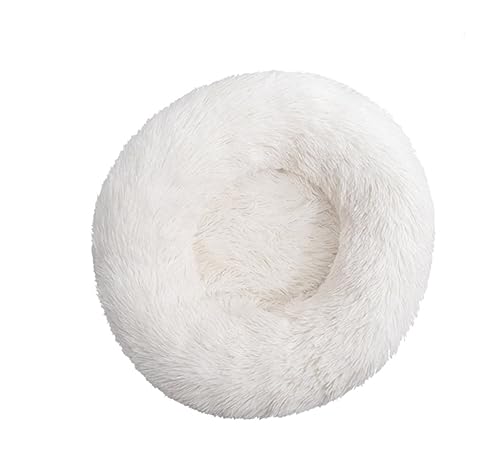 Hundebett Katzenbett Haustierbett, Graues Haustier-Hundebett, Bequemes Donut-Kuscheltier, Runde Hundehütte, Ultraweiches, Waschbares Hunde- Und Katzenbett HundeköRbchen Hundekissen ( Color : C , Size von ANIIC