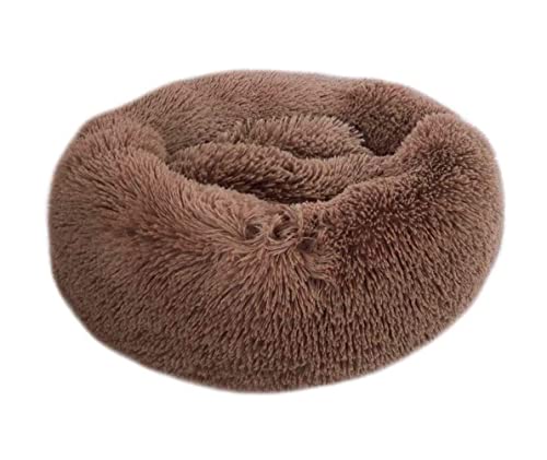 Hundebett Katzenbett Haustierbett Für Katzen Und Hunde, Ultraweicher Plüsch-Haustierschlafsack, Maschinenwaschbarer Haustierbedarf HundeköRbchen Hundekissen (Color : A, Size : Outer Diameter 40CM) von ANIIC