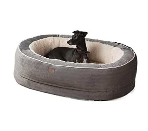 Hundebett Katzenbett Haustierbett Luxus-Hundebetten Katzenplüsch-Haustierbett, Maschinenwaschbares Weiches Hundekissen Mit Hoher Belastbarkeit HundeköRbchen Hundekissen ( Color : B , Size : 70*50*20cm von ANIIC