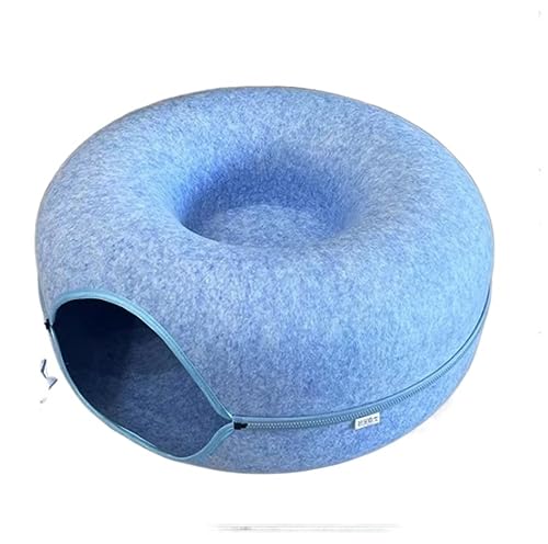 Hundebett Katzenbett Katzenbett, Katzentunnelnest, rundes Filz-Katzenrohr, Spielspielzeug, Katzentunnel für Innenkatzen, Katzenlabyrinth-Spielzeug, ansprechend HundeköRbchen Hundekissen ( Color : C , von ANIIC