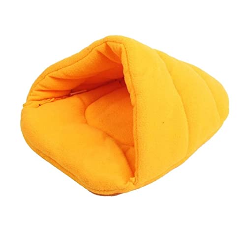 Hundebett Katzenbett Netter Bequemer Haustier-Produkt-Hundeschlafen-Haustier-Bett-Haus-Katzen-Höhlen-Sofa-Zwinger Für Kleine Mittelgroße Große Große Hunde HundeköRbchen Hundekissen ( Color : Yellow , von ANIIC