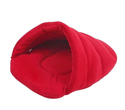 Hundebett Katzenbett Netter Bequemer Haustier-Produkt-Hundeschlafen-Haustier-Bett-Haus-Katzen-Höhlen-Sofa-Zwinger Für Kleine Mittelgroße Große Große Hunde HundeköRbchen Hundekissen ( Color : Rood , Si von ANIIC