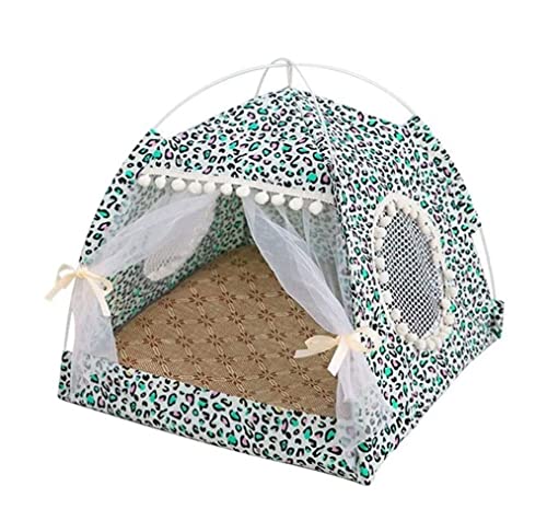 Hundebett Katzenbett Princess Home Haustierbett Für Hunde Luxus Four Seasons Zwingerhaus Mit Katzenkissen Bettmatten Für Welpen Tierbettwäsche HundeköRbchen Hundekissen ( Color : C , Size : 58*58*59cm von ANIIC